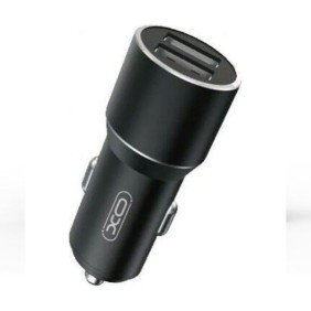 Μεταλλικός Φορτιστής Αυτοκινήτου 12Watt Με 2 θυρες USB